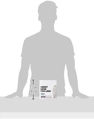 Plasticplace Trash Bags Compatible with simplehuman Code C (200 Count) White Drawstring Garbage Liners 2.6-3.2 Gallon / 10-12 Liter, 14.75" x 20"