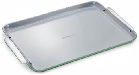 Caraway Non-Stick Ceramic Baking Sheet - Naturally Slick Ceramic Coating - Non-Toxic, PTFE & PFOA Free - Perfect for Baking, Roasting, and More - Large (18" x 13") - Sage