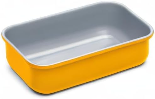 Caraway Non-Stick Ceramic 1 lb Loaf Pan - Naturally Slick Ceramic Coating - Non-Toxic, PTFE & PFOA Free - Perfect for Pound Cakes, Breads, & More - Marigold