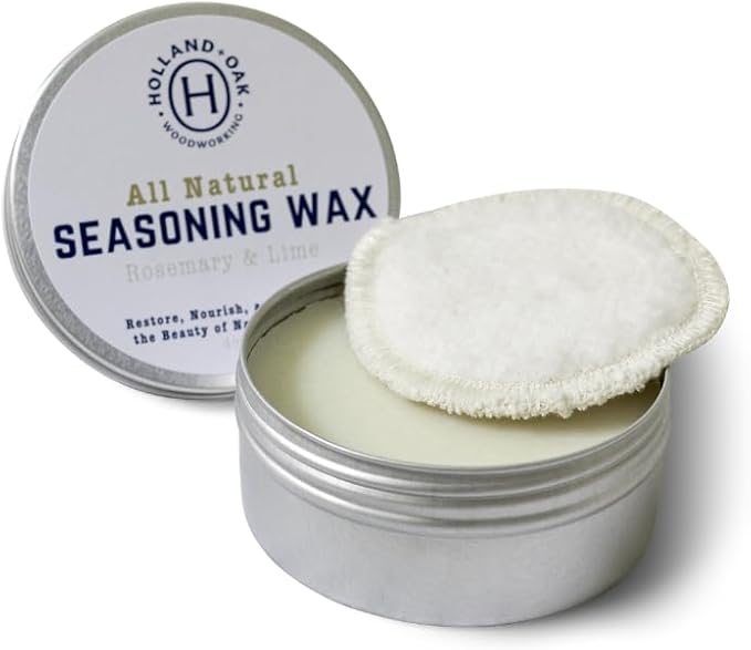 Handmade Walnut Cutting Board with Juice Groove and Handles – Includes Natural Wood Seasoning Wax – Premium Wooden Chopping Board Gift Set