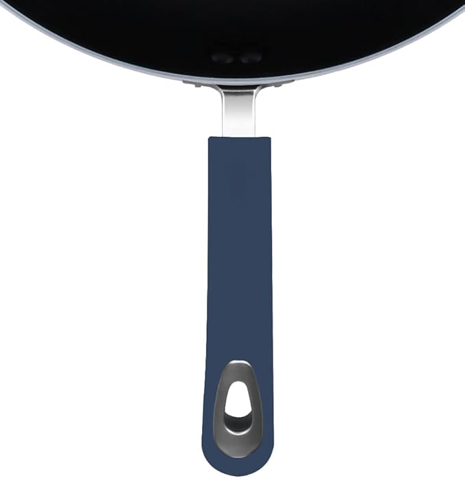 Utopia Kitchen Nonstick Cookware 3 Piece Set, Non-Stick Frying Pans with Induction Bottom, 8, 9.5 & 11 Inches Frying Pans with Bakelite Handles, PFOA Free, Midnight Blue & Black