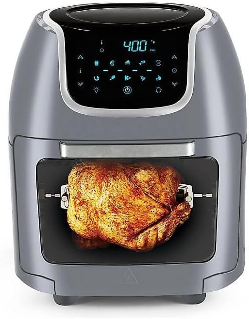 Power Vortex XL Digital 10 Quart Air Fryer Pro 7 Options Healthy Cooking Slate, Gray