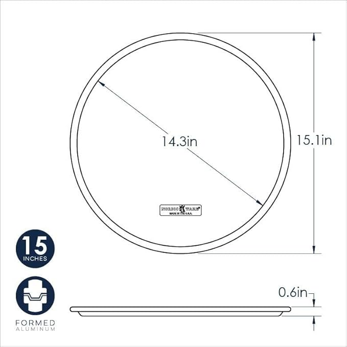 Nordic Ware Naturals 14" Traditional Pizza Pan
