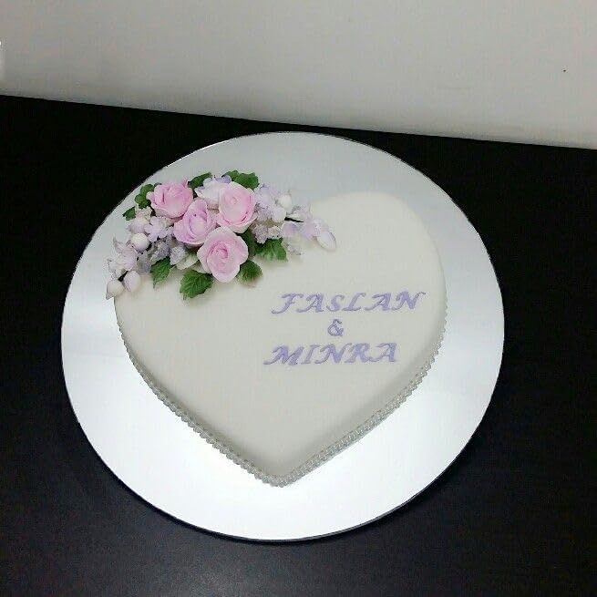 Heart Shaped Cake Pans 8 Inch – Set of 2 Nonstick Silicone Heart Cake Pan for Baking, Oven & Microwave Safe Molds – Durable, Easy-Clean Matte Surface - Grade Novelty Shaped Cake Pans (Pink)