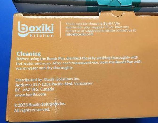 Boxiki Kitchen Premium Non-Stick Fluted Cake Pan - Ceramic Bakeware for Perfect Pound Cakes, Chocoflan & More - Durable & Easy Release