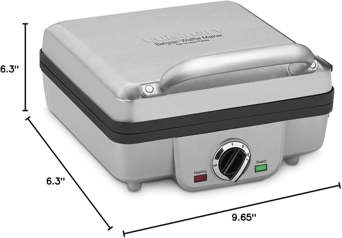 Cuisinart WAF-300P1 Belgian Waffle Maker with Pancake Plates, Brushed Stainless