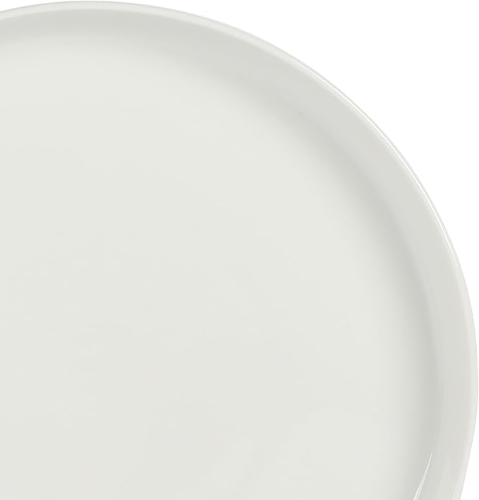 Gibson Home Rothernberg Stackable 18 Piece, Service for 6, White Porcelain Plates and Bowls Set
