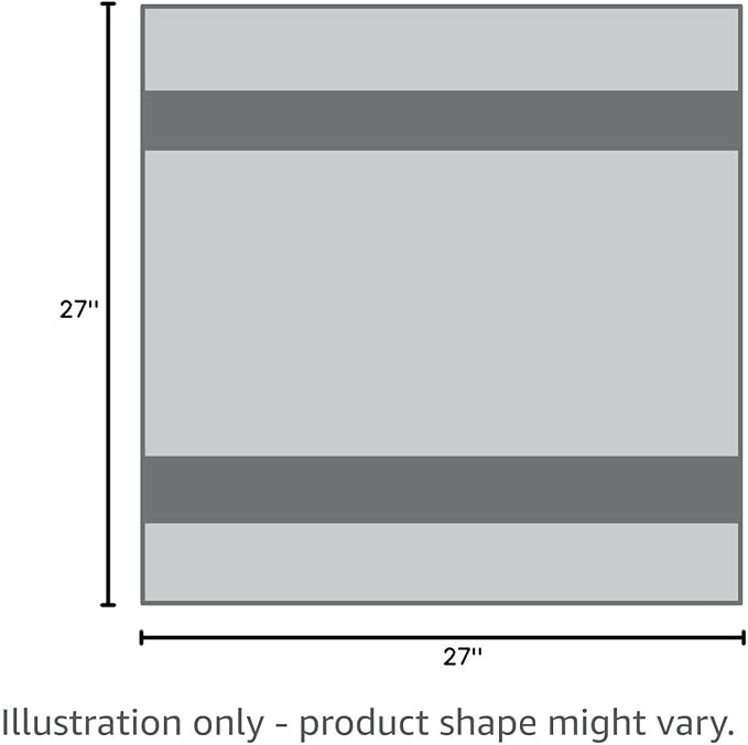 DG Collections 100% Cotton Flour Sack Towels – 12 Pack, 27x27 Inches, Grey, Lint-Free, Pre-Washed, Hemmed Edges – Reusable Kitchen Towels for Cleaning, Embroidery, Printing & Crafts - Grey