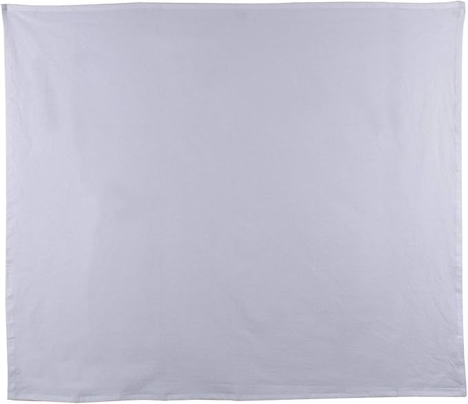DG Collections 100% Cotton Flour Sack Towels – 7 Pack, 33x38 Inches, White, Lint-Free, Pre-Washed, Hemmed Edges – Reusable Kitchen Towels for Cleaning, Embroidery, Printing & Crafts - White
