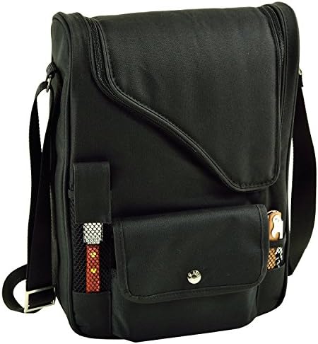 Personalized Picnic at Ascot Deluxe Wine Carrier with Glass Wine Glasses and Accessories for Two