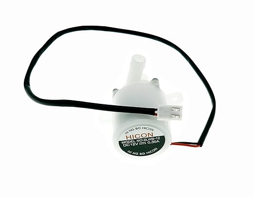 ZLWB-12 HZB-12A/25BF Household Small Bullet Ice Maker Water Pump Compatible with HZB-50A/ HZB-50/ HZB-60/ HZB-80/ HZB-25BF/ HZB-13F/ HZB-20F/ HZB-20FA Ice Maker Machine DC 12V 0.3A