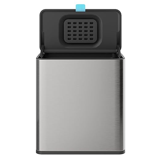 Stainless Steel Hanging Trash Can with Lid and Inner Bucket, 2 Gallon Kitchen Compost Bin for Counter Top, Under Sink or Wall Mount, Small Garbage Can for Cupboard/Bathroom/Bedroom/RV