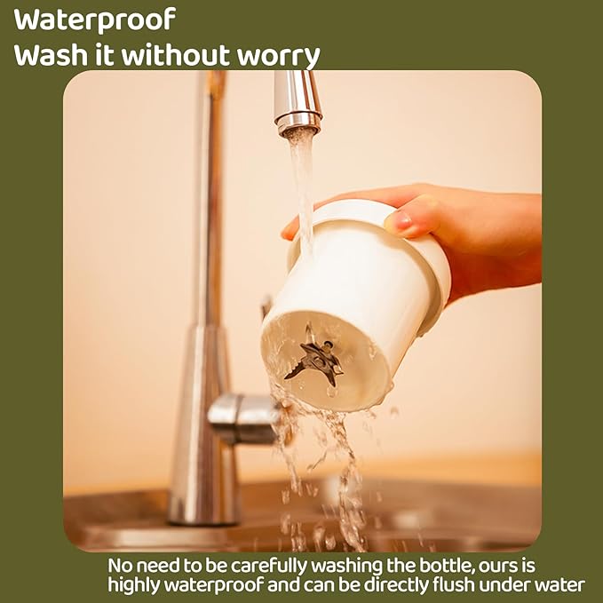 Asa Vea Mini Blender for Smoothies and Milkshakes, Portable Blender, Rechargeable, Personal Size Blender with Quota Outer Travel Lid with 6 Blades, 17 oz for Outdoors, Camping (Black-550ml)