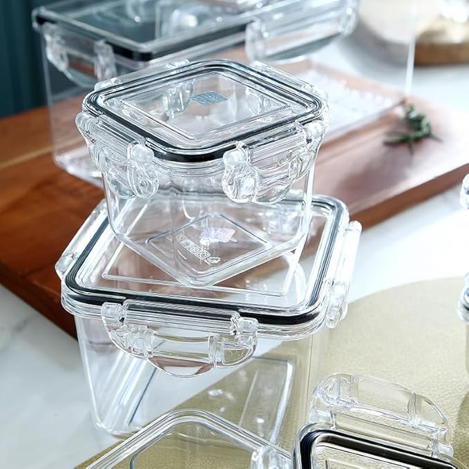 Airtight Food Storage Container With Lid (87.9 oz) - Leak-Proof Large container| BPA-Free | Meal Prep | Microwave, Freezer and Dishwasher Safe | Kitchen Fridge Organizer Boxes | Fresher Food