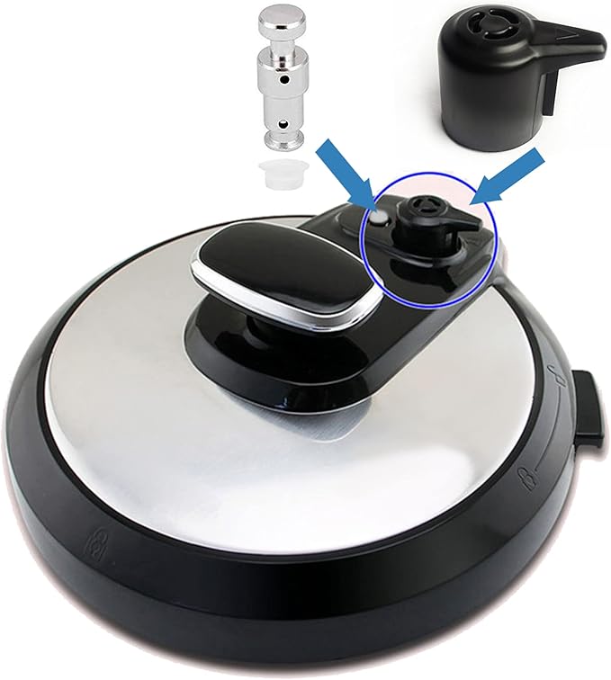 12 Pcs Instant Pot Steam Release Valve Original Instant Pot Parts Replacement with 8 Silicone Caps, Steam Release Handle for IP Duo 3, 5, 6, 8 Qt, Duo Plus 3, 6 Quart InstaPot parts