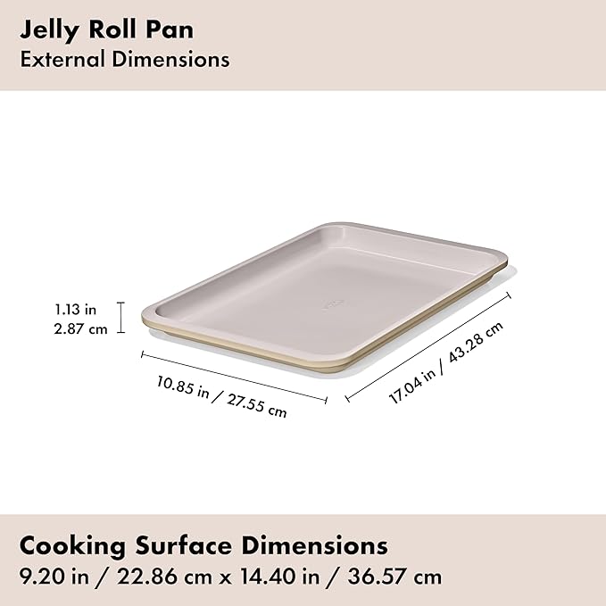 OXO Good Grips Non-Stick Pro Ceramic Coated Metal Bakeware 3-Piece Sheet Pan Set – Biscuit