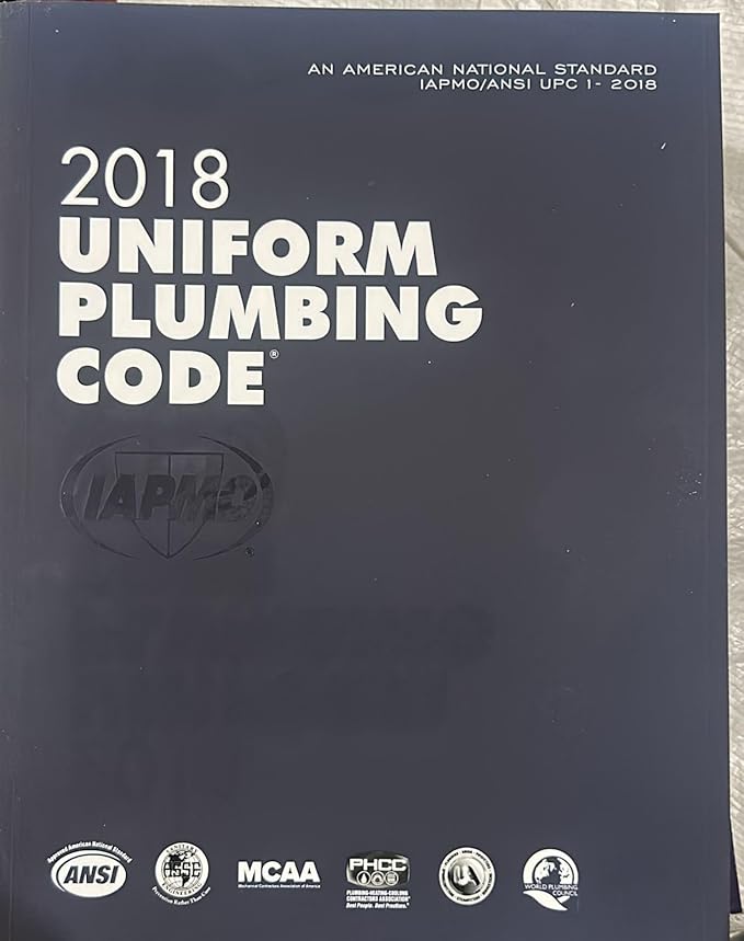 2018 Uniform Plumbing Code With tabs Free