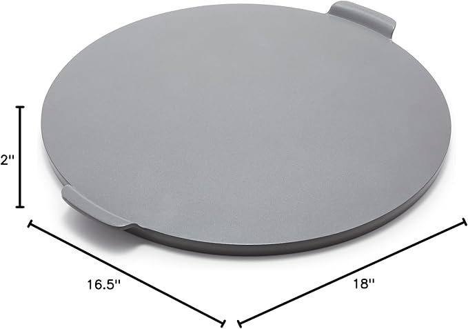 GreenPan Premiere Ovenware Healthy Ceramic Nonstick 16.5" Pizza Pan, PFOA and PFAS-Free, Warp-Free Bakeware, Durable Quick Heating Baking Tray, Oven and Broiler Safe to 600F, Dishwasher Safe, Gray