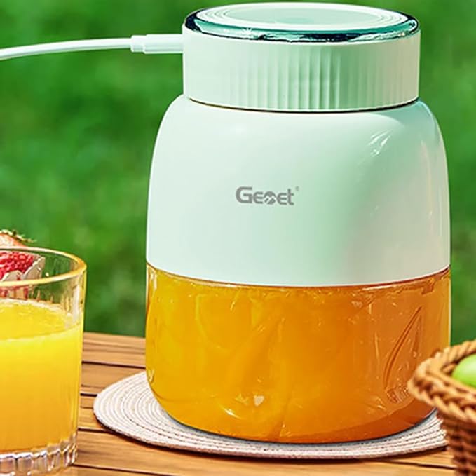 Portable Personal Blender, Mini USB Rechargeable Fruit Mixer with 20 Blades for Travel, Home, Office and Kitchen, Compact Beverage Maker