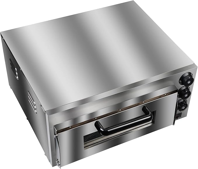 ZXMT Commercial Pizza Oven 2000W Stainless Steel Pizza Oven Countertop 110V Electric Pizza and Snack Oven Deluxe Pizza and Multipurpose Oven for Restaurant Home Pizza Pretzels Baked Dishes