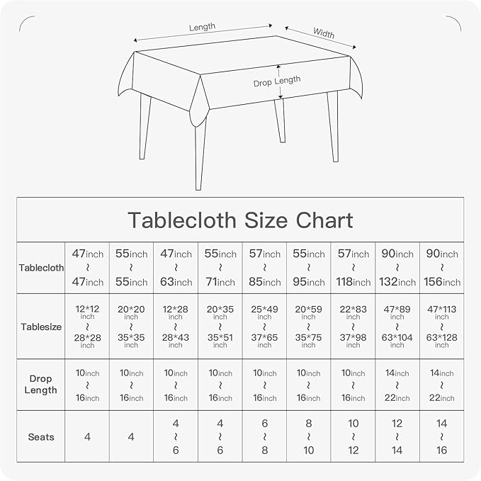 BALCONY & FALCON Rectangle Tablecloth Washable Wrinkle Resistant and Water Proof Table Cloth Decorative Linen Fabric Tablecloths for Dining Parties Kitchen Wedding and Outdoor Use (Golden, 47x63)