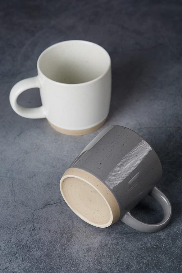 famiware Coffee Mugs for 4, 12 oz Mug Set, Dringking Cup with Handle for Coffee, Tea, Cocoa, Milk, Milkyway serise, Multi-color