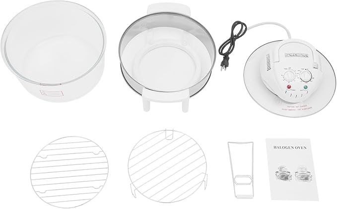 18QT Turbo Air Fryer Oven, Electric Convection Oven Roaster Steamer, Large Countertop Air Fryer Toaster Oven with Glass, 360° Viewable for Family & Party, Steam, Bake and Gril,1200W