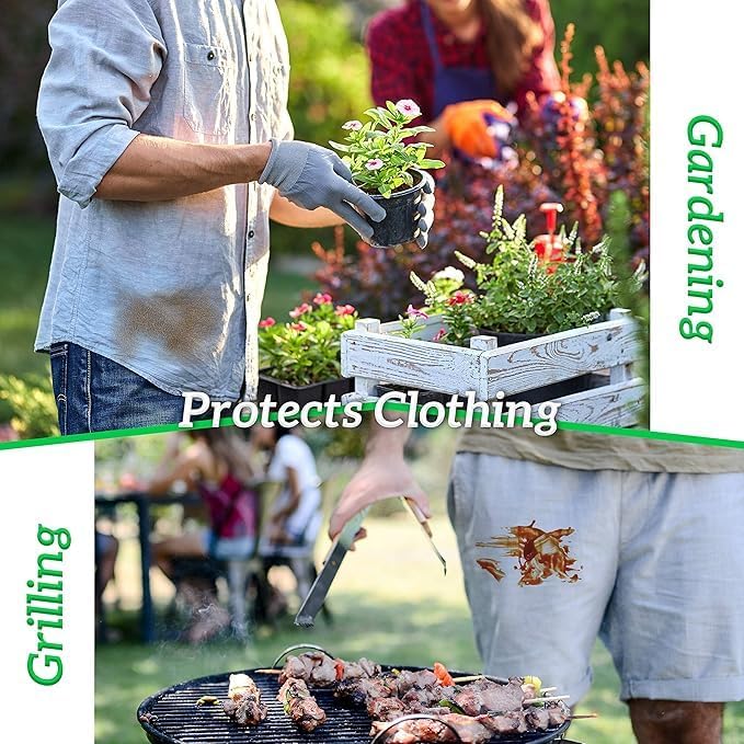 GREEN LIFESTYLE Server Aprons with 3 Pockets - Waist Apron, Waitress Apron for Women and Man, Water Resistant with Long Waist Strap Reinforced Seams, Half Apron (24 Pack - Black)