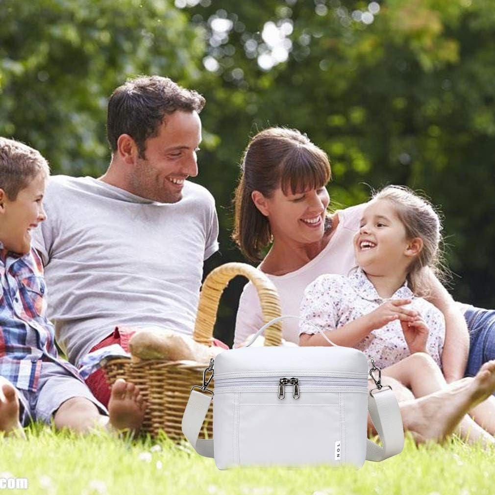 NOL Natural Organic Lifestyle Insulated Lunch Bags for Women Cooler Bag Lightweight Nylon Waterproof Lunch Box For Work