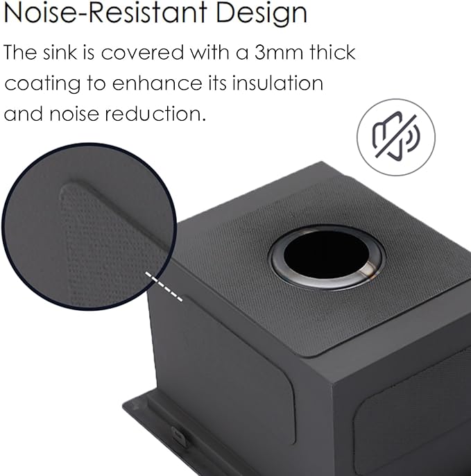 Black Bar Sink Drop In,15 x 15 Inch Gunmatel Black Single Bowl Small Kitchen Sinks,16 Gauge 304 Stainless Steel Topmount Wet Bar Sink Prep Sinks With Grid&Drain&Cutting Board