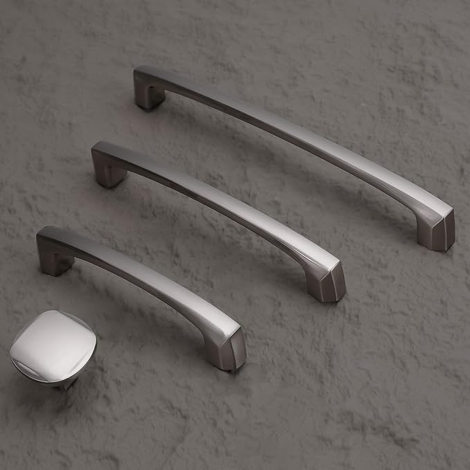 30 Pack 7.5 Inch(192mm) Brushed Satin Nickel Kitchen Cabinet Handles Cabinet Pulls Drawer Pulls Kitchen Hardware