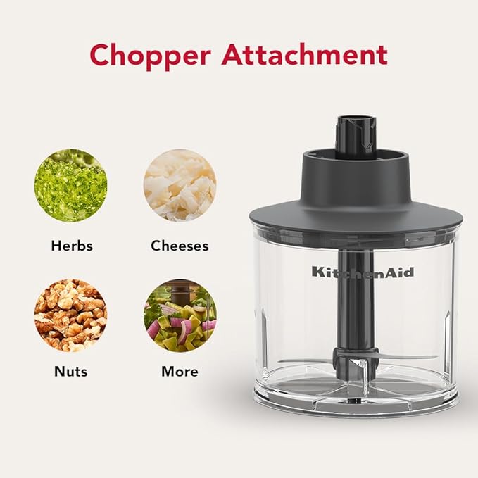 KitchenAid Go Cordless Hand Blender with Accessories - battery sold separately, KHBRV05, Porcelain White