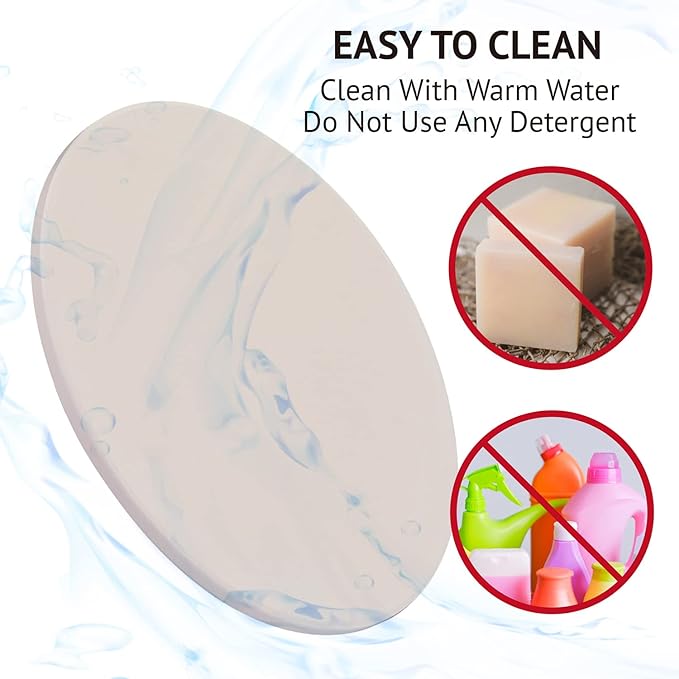 14 Inch Pizza Stone Cordierite Baking Stone for Oven & Grill, Heavy Duty BBQ Grilling Pizza Pan Large Oven Stone for baking, Ideal for Cooking Crispier Crust Pizza, Bread and More