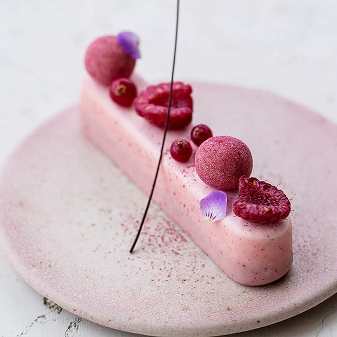 OCPO KITCHEN Eclair Silicone Mold for Baking Mousse Cake, 3D Silicone Baking Mold for Cakes French Pastry Chocolate Brownie, Cake Decoration, 3D Eclair Shape (8-Cavity)