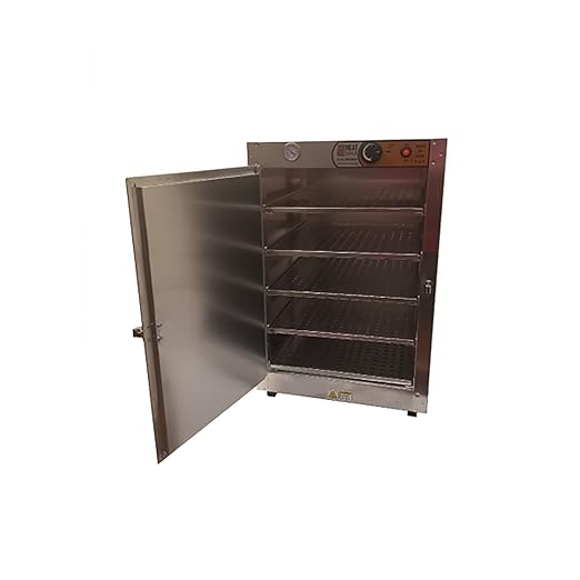 HeatMax 191929 Food Warmer Hot Box, Concession Warmer, Pizza Warmer, Great for Fund Raising, Shelves are 15.75"W x 18.5"D, NOT FOR PROOFING -- MADE IN USA with service and support, FOR HALF SIZE PANS