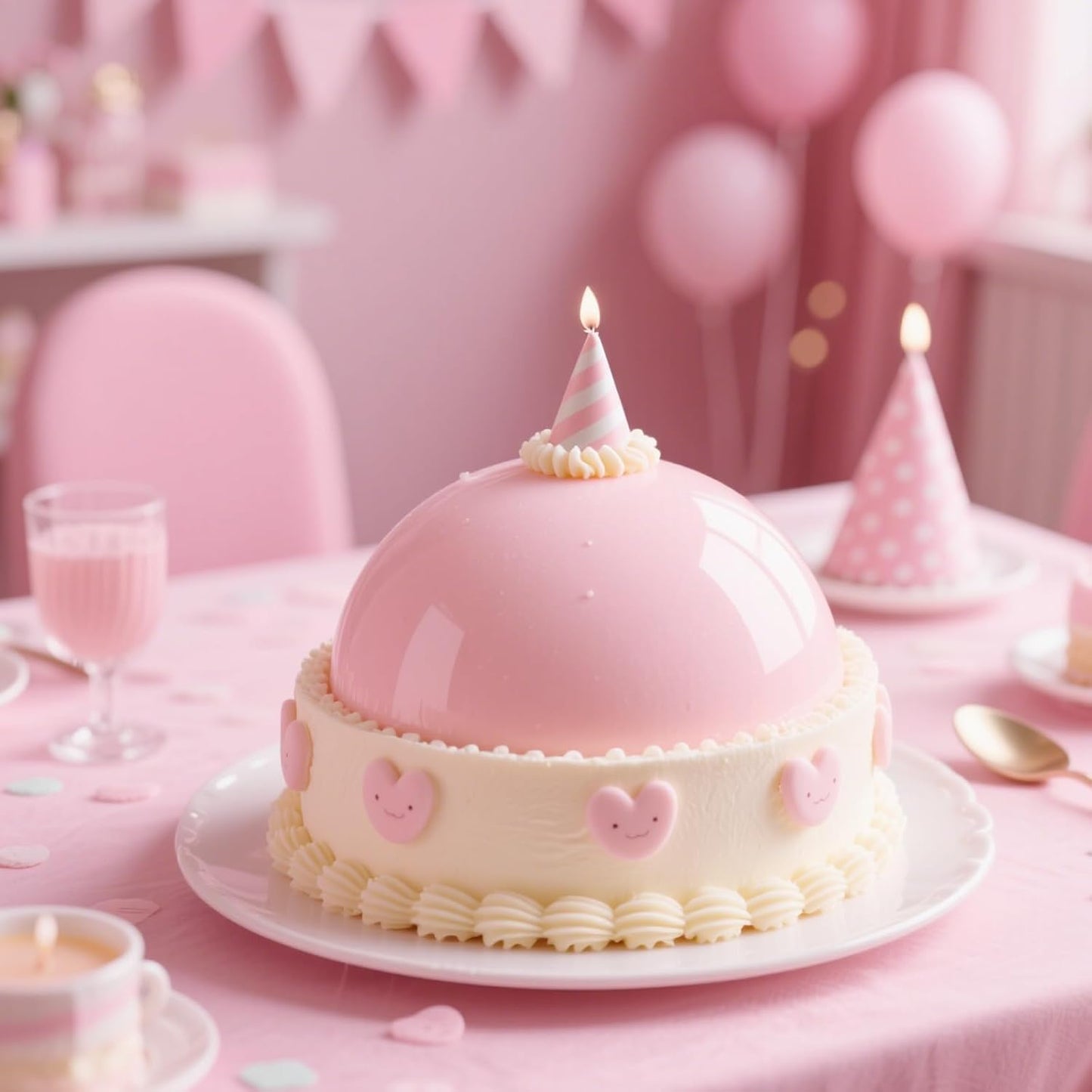 2 Pcs Dome Cake Pan Ball Cake Pans 8 Inch Football Anodized Aluminum Hemisphere Pan Nonstick Ball Shaped Cake Pans for Birthday DIY Cakes Wedding Anniversary Baking Tools (2, 8 inch)