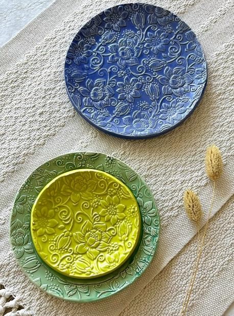 Embossing Rolling Pin VERONICA with Elegant Bloom Pattern – Dough and Clay Roller for Embossed Cookies and Pottery - Cookie and Ceramic Stamp - Baking Gifts for Women by Algis Crafts