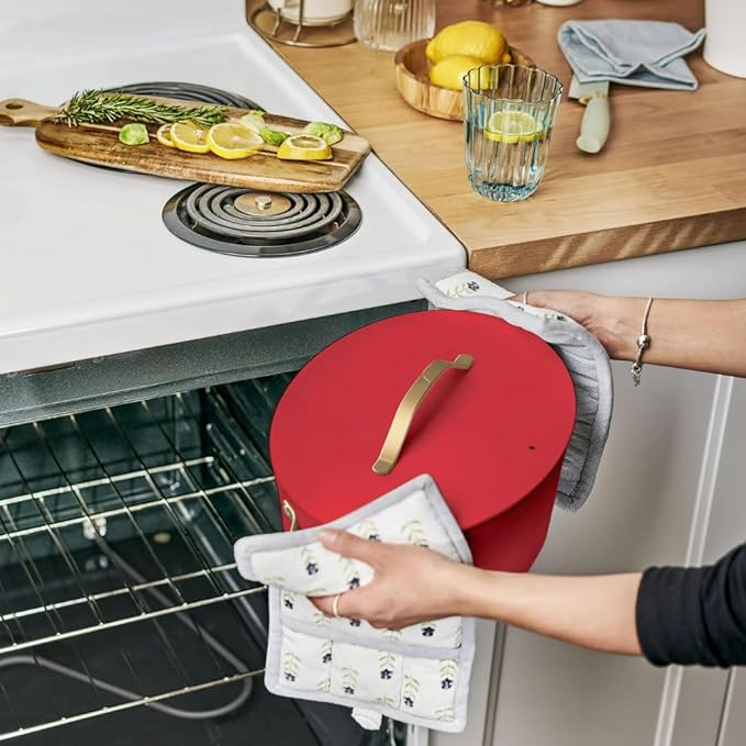 Beautiful 10-in-1 6Qt Electric Multi-Cooker with 7 Presets, Oven-Safe Pot & Lid, Sauté, Steam, Slow Cook, Slow Cooker, Simmer, Rice & More – Touch Display, Dishwasher Safe, Serves Up to 7 (Tomato Red)