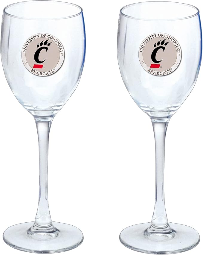 Heritage Pewter Cincinnati Glass Water Goblets β Set of 2 | 12 OZ Goblet Glasses | Expertly Crafted Pewter Glass