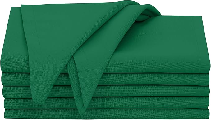 Ruvanti Cloth Napkins Set of 6, 18x18 Inches, 100% Cotton, Washable, Soft & Absorbent, Perfect for Wedding, Christmas, Thanksgiving Dinners - Amazon