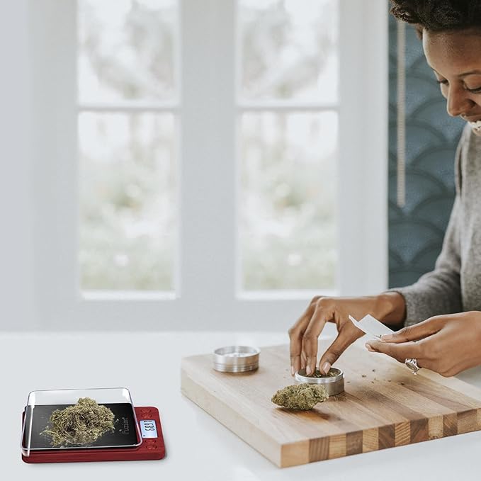 Fuzion Digital Scale .01 Gram Accuracy, 500g Mini Food Scales for Small Jewelry, Gold, Herb, Spice - Weight Gram and Oz