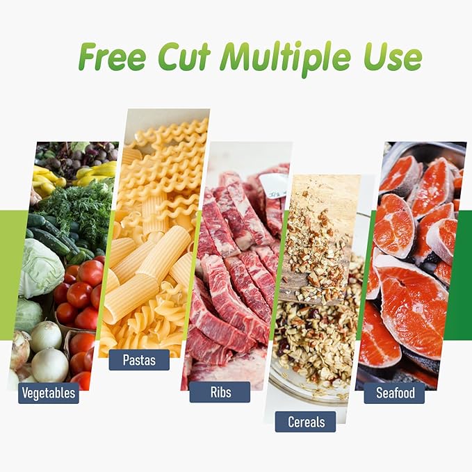 Vacuum Sealer Bags, 100 Quart 8" x 12" and Pint 6" x 10" Commercial Grade Textured Food Sealer Bag, Vacuum Storage Bags for Storage, Meal Prep or Sous Vide