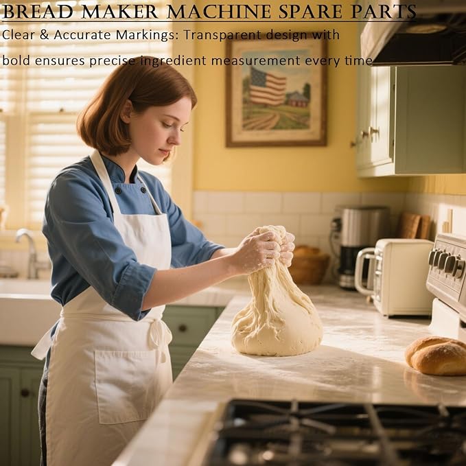 3-Piece Bread Machine Accessories Kit Compatible with Hamilton Beach & Oster | 300ml Measuring Cup, Spoon & Paddle Removal Tool