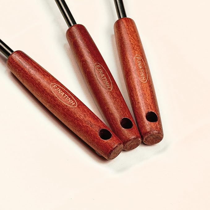 FJNATINH Wok Spatula and Ladle,Skimmer Ladle Tool Set, 17inches Spatula for Wok, 304 Stainless Steel Wok Spatula,Black