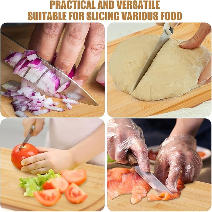 Patelai 12 Pack Large Cutting Boards Bulk Wooden Kitchen Chopping Boards for Crafts DIY Wedding Housewarming Gift(Bamboo,12 x 9 Inch)