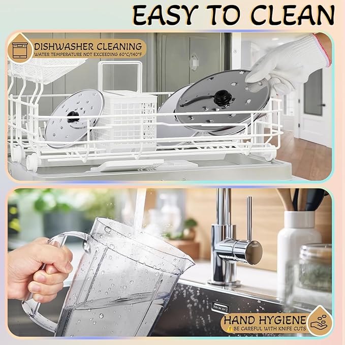 14 Cup Blender and Food Processor Combo for kitchen, French-Fry-Cutter, Blending, Mixing, Shredding, and Slicing, Meat and Vegetable Chopping, Doughing for Home Use, Mincing, and Pureeing,600W