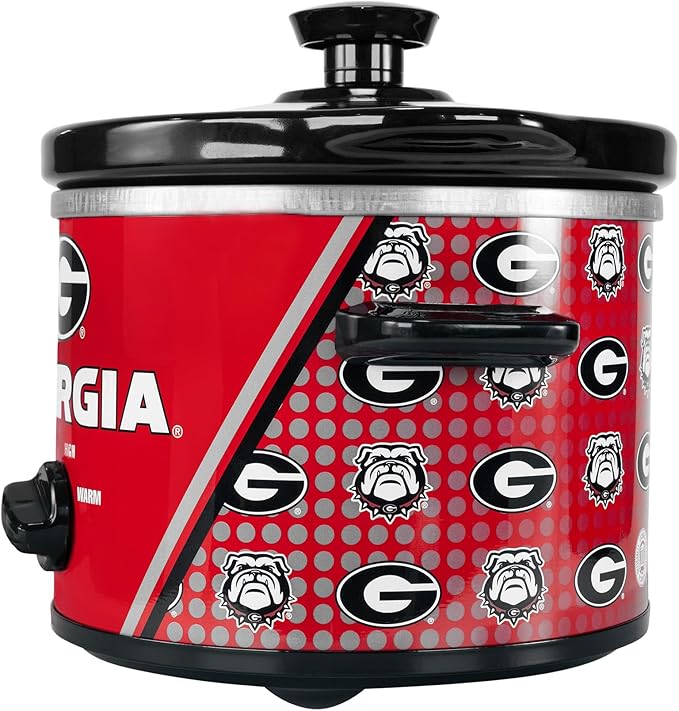Uncanny Brands Georgia Bulldogs 2qt Slow Cooker - Small Kitchen Appliance