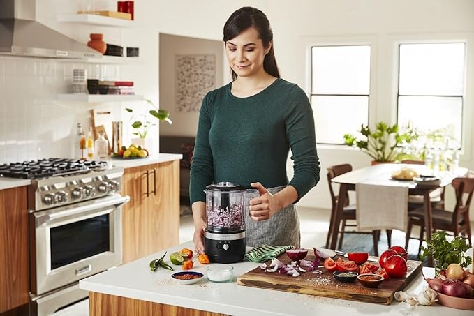 KitchenAid 5 Cup Food Chopper Cordless KFCB519BM, Matte Black