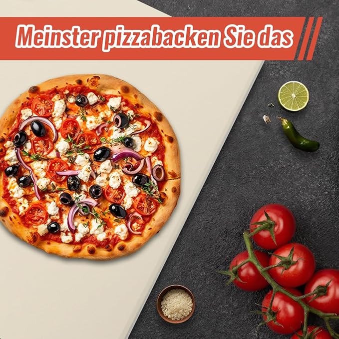 Pizza Stone for Oven 20'' Large Pizza Stone For Grill Baking Stone Cordierite Bread Stone Ideal for Baking Different Sizes of Pizzas or Bread Rectangular 20''x13.5''