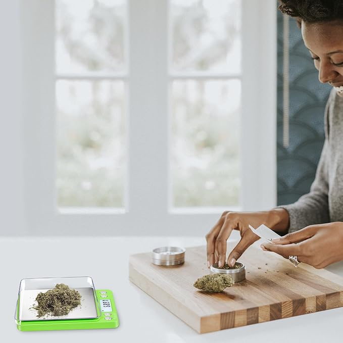 Fuzion Digital Scale .01 Gram Accuracy, 500g Mini Food Scales for Small Jewelry, Gold, Herb, Spice - Weight Gram and Oz